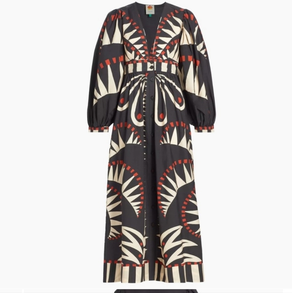 Farm Rio Puff Sleeve Maxidress - Picture 3 of 5